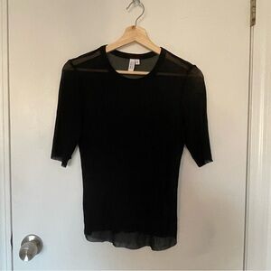 NWOT & Other Stories Sheer 100% Silk Top